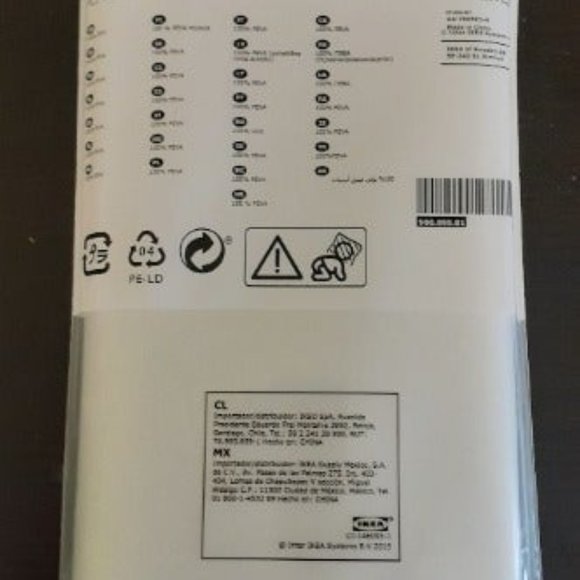 COPY - IIKEA NACKTEN SHOWER CURTAIN CLEAR 71"X7 - Picture 2 of 3